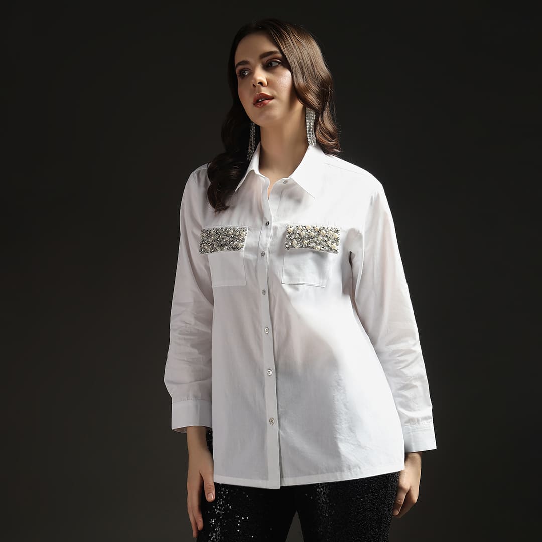 Starlight Pocket Shirt White